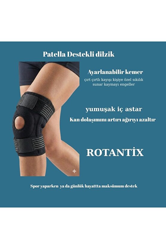 Bedensiz Patella Cırtlı Dizlik Diz Destekleme