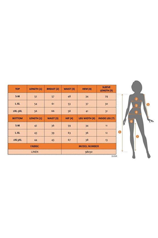 Dua Giyim Kadın Kısa Kollu Yuvarlak Yakalı Ithal Keten Bluz Ve Short Ikili Takım