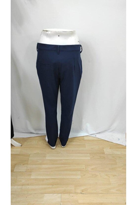 Erkek Belden Düğmeli Cepli Dokuma Pantolon