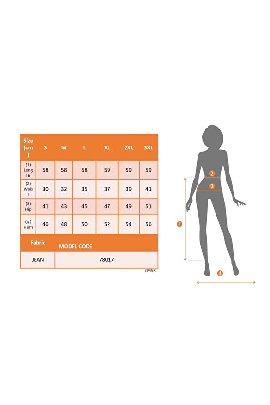 Kadın Elastik Bel Yırtık Kenar Detaylı Kot Etek