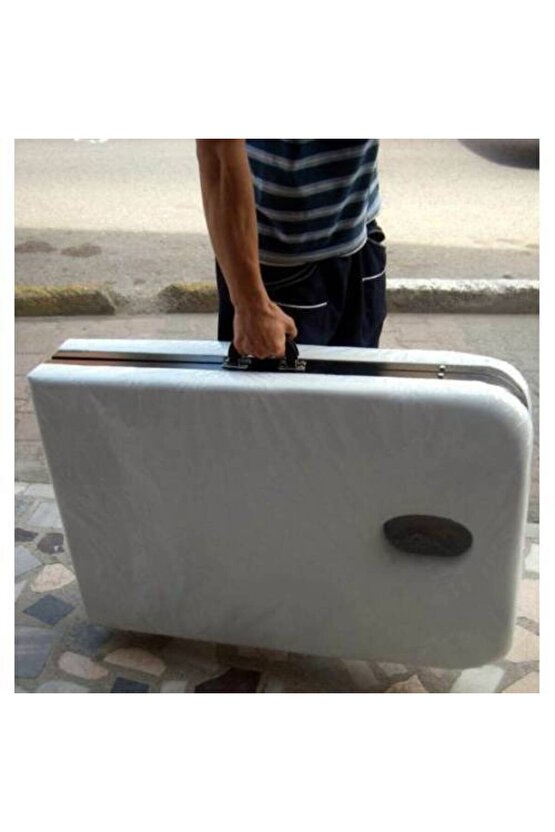 Katlanır Masaj Sedyesi Beyaz Renk