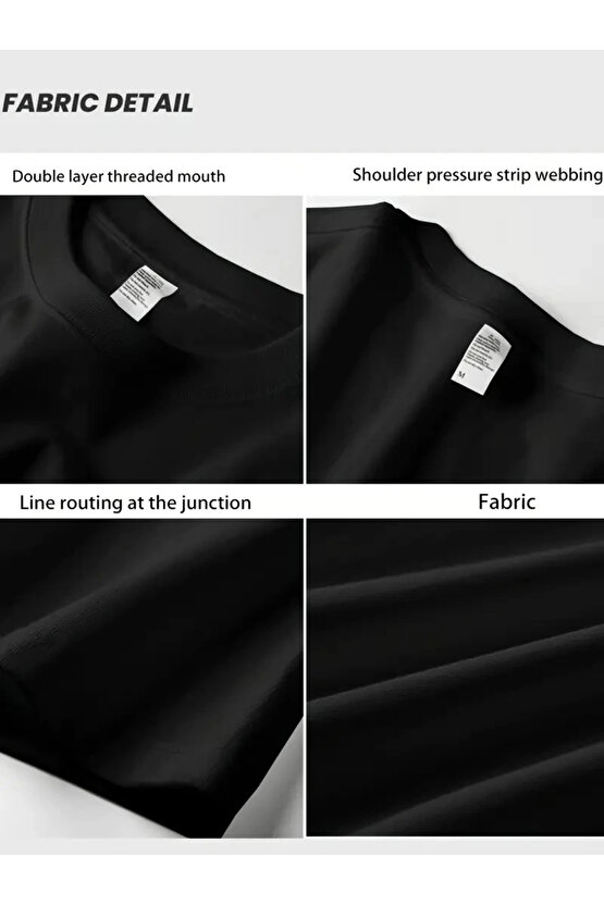 Geniş Kesim Pamuklu Tişört - GANDHI The Project Baskılı, Siyah, Rahat Kesim, Kısa Kollu, Günlük Kı