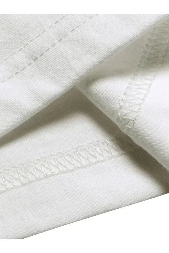 Rahat Bisiklet Yaka Tişört, Yaratıcı Karikatür Baskı - Yumuşak Polyester, Her Mevsim Giyilebilir- Be