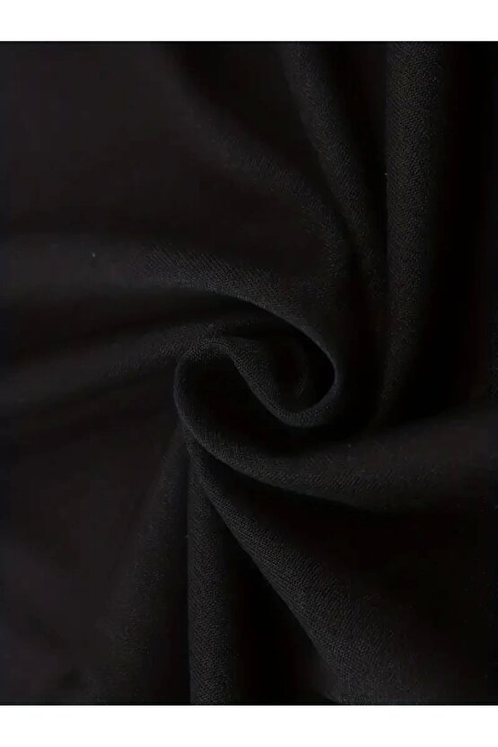 erkekler için Ön Arka Baskılı PERFECTLY günlük Kısa Kol tişört - Siyah