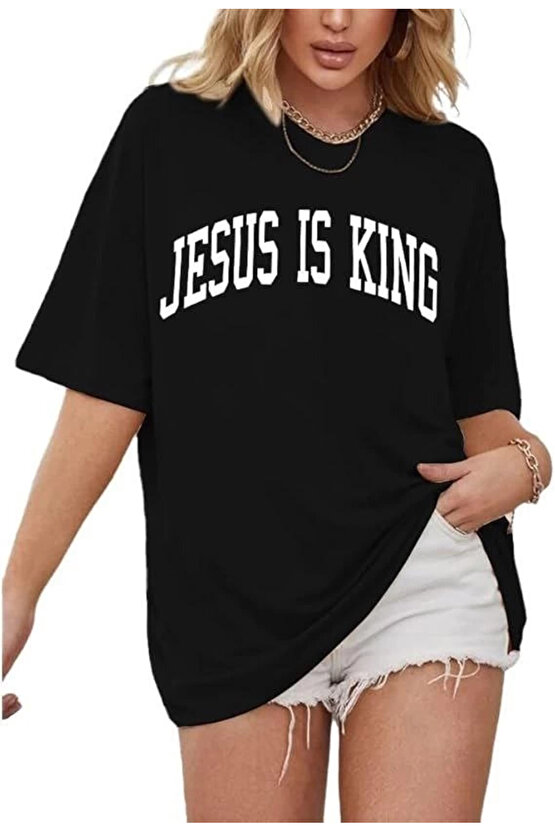 Baskılı Kadın T-shirt - Siyah