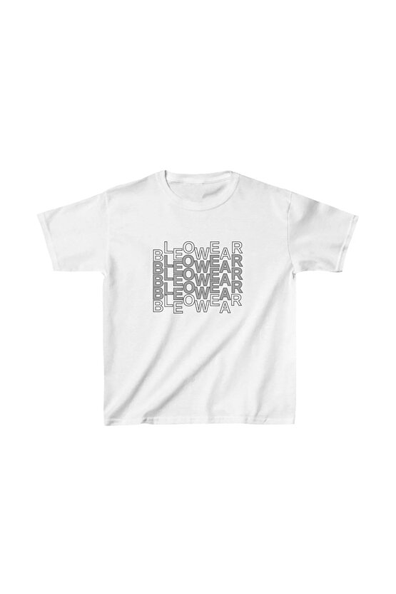 Unisex Çocuk Baskılı T-Shirt - Beyaz