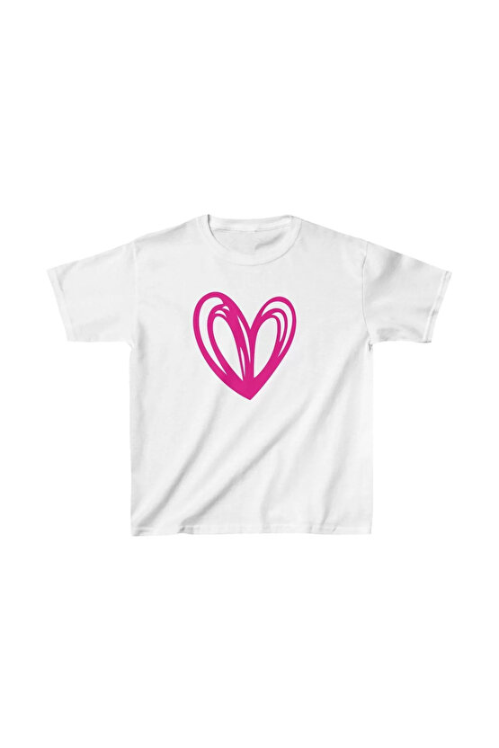 Unisex Çocuk Baskılı T-Shirt - Beyaz