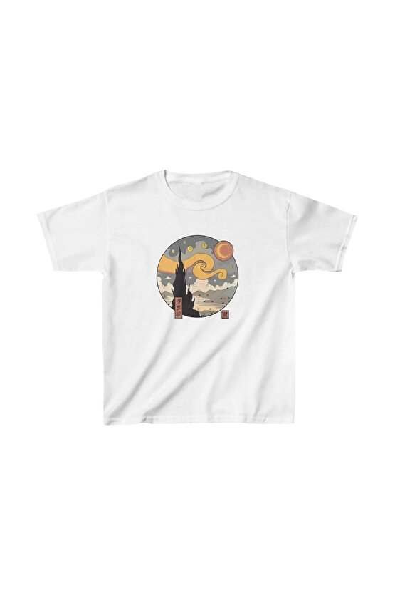 Çocuk Unisex Baskılı T-Shirt - Beyaz