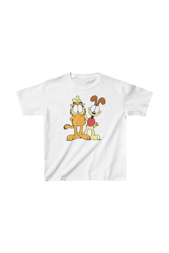 Çocuk Unisex Baskılı T-Shirt - Beyaz