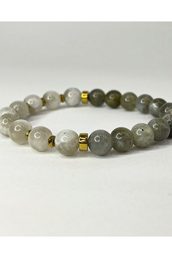 Labradorit & Ay Taşı Doğal Taş Bileklik ( Yeni Başlangıç )