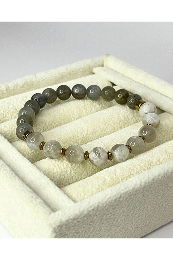 Labradorit & Ay Taşı Doğal Taş Bileklik ( Yeni Başlangıç )
