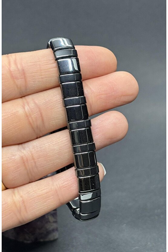 HEMATİT DOĞALTAŞ ERKEK BİLEKLİĞİ