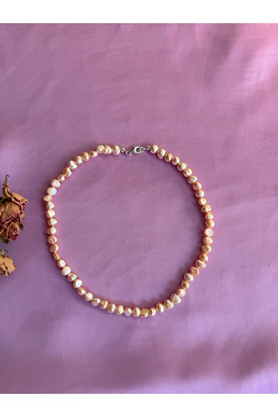 Gerçek İnci Gümüş Kolye