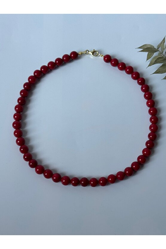 Mercan Gümüş Kolye