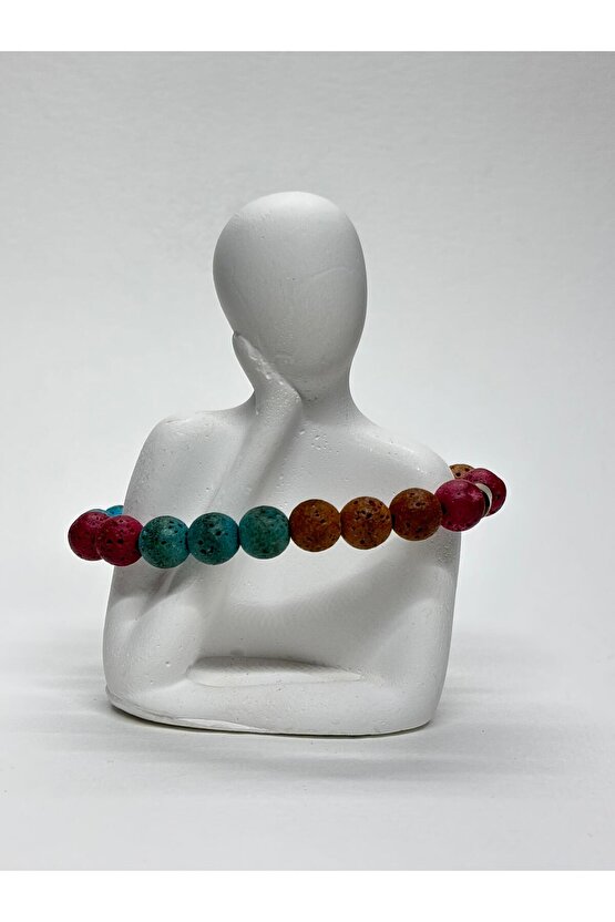 LAV TAŞI DOĞALTAŞ BİLEKLİK RENKLİ