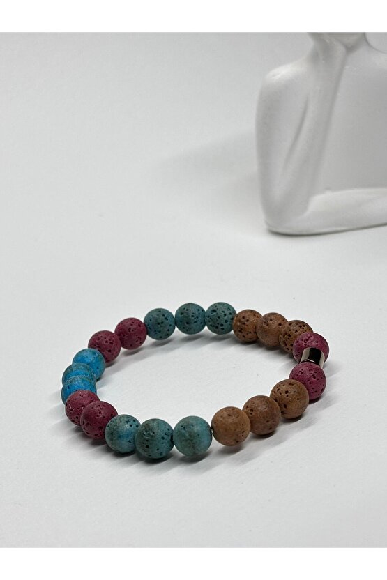 LAV TAŞI DOĞALTAŞ BİLEKLİK RENKLİ