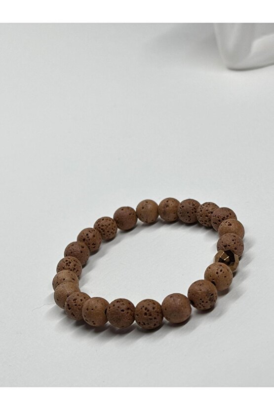 LAV TAŞI DOĞALTAŞ BİLEKLİK KAHVE