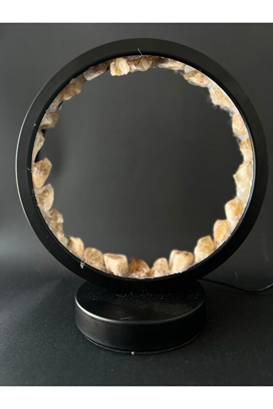 SİTRİN DOĞALTAŞ ZEN ÇEMBERİ LAMBA