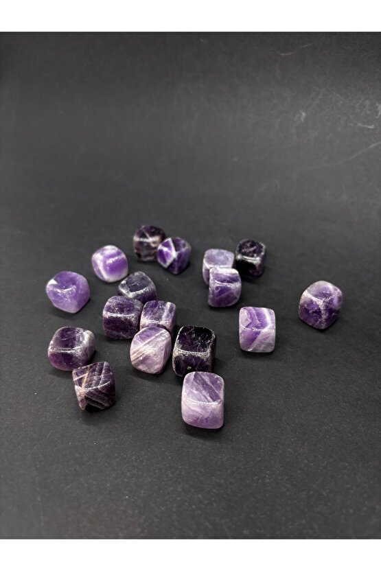 3 ADET KÜP AMETİST DOĞALTAŞ