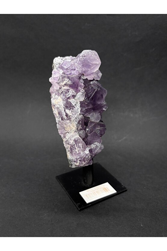 BREZİLYA AMETİST DOĞALTAŞ SİYAH DEMİR STANTLI