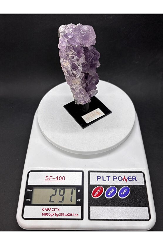 BREZİLYA AMETİST DOĞALTAŞ SİYAH DEMİR STANTLI