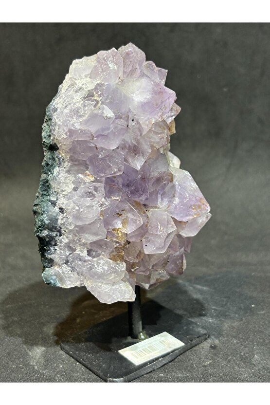 BREZİLYA AMETİST DOĞALTAŞ SİYAH DEMİR STANTLI