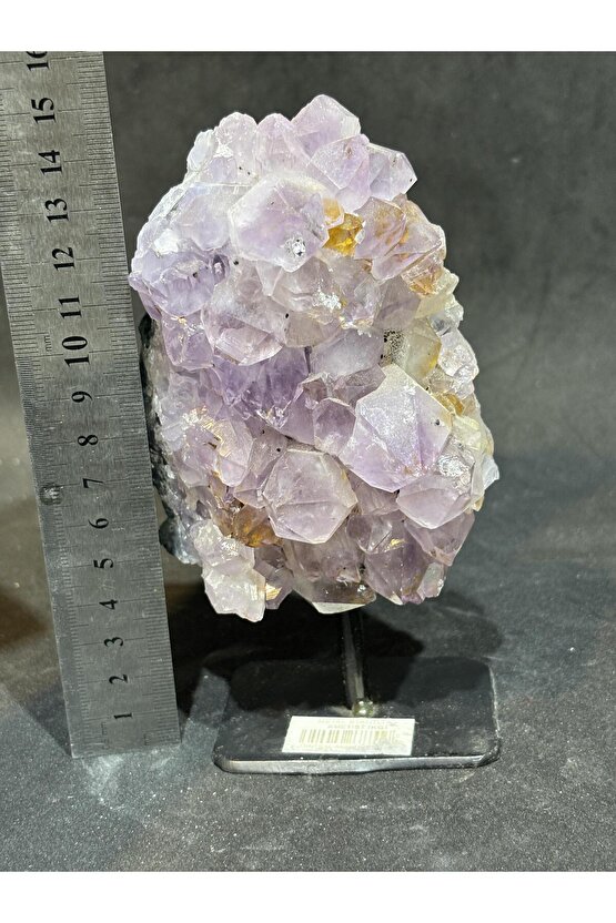 BREZİLYA AMETİST DOĞALTAŞ SİYAH DEMİR STANTLI