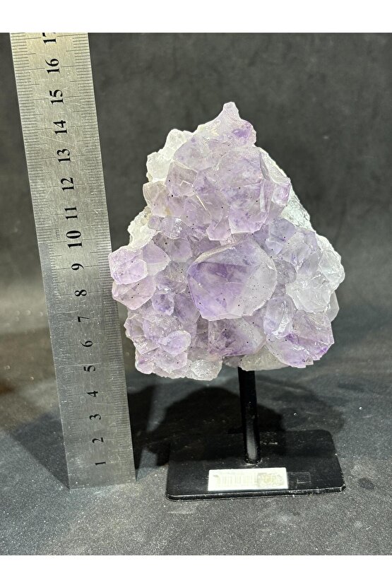 BREZİLYA AMETİST DOĞALTAŞ SİYAH DEMİR STANTLI