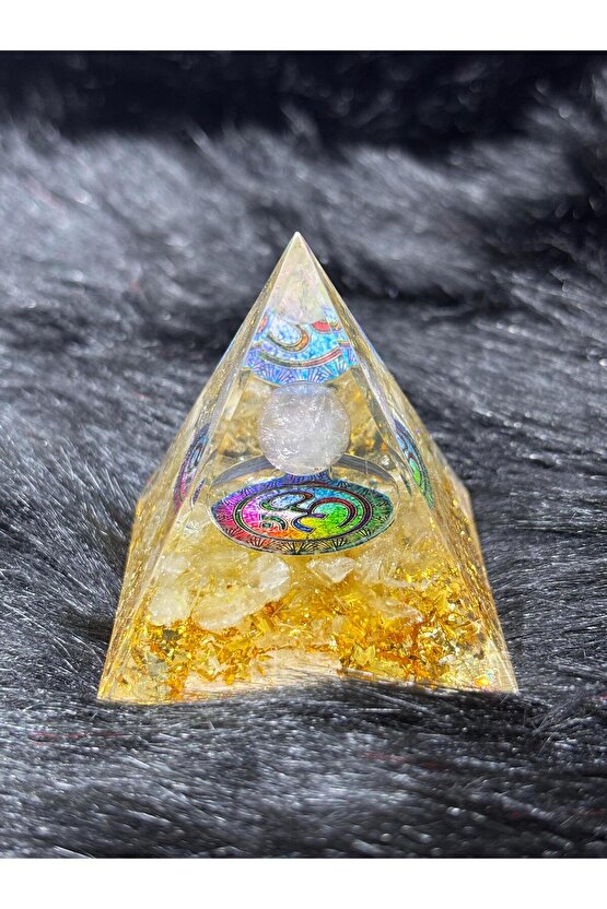 SİTRİN BOLLUK BEREKET OM SEMBOLLÜ ORGONİT