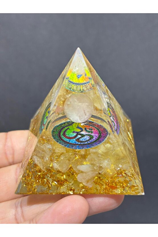 SİTRİN BOLLUK BEREKET OM SEMBOLLÜ ORGONİT