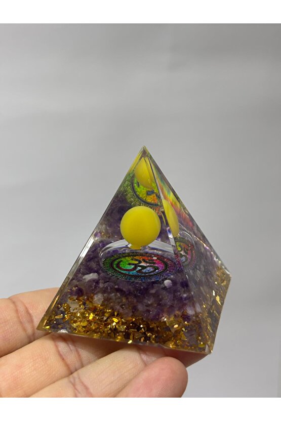 ENERJİ DÜZENLEYİCİ AMETİST ORGONİT OM SEMBOLLÜ