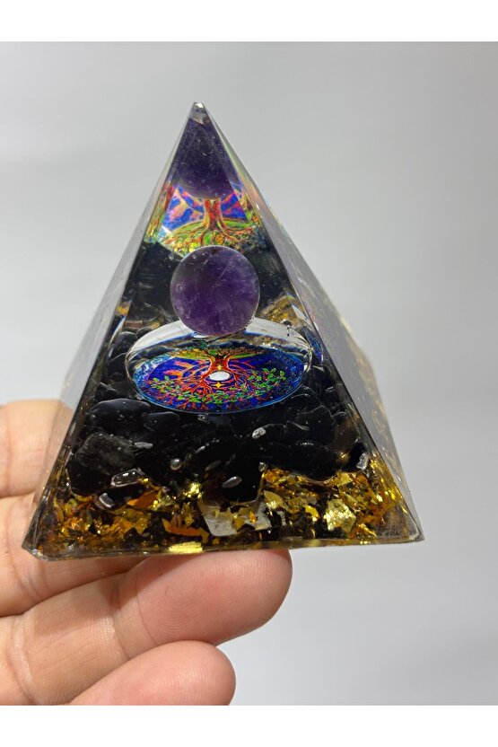 OBSİDYEN KORUMA KALKANI ORGONİTİ