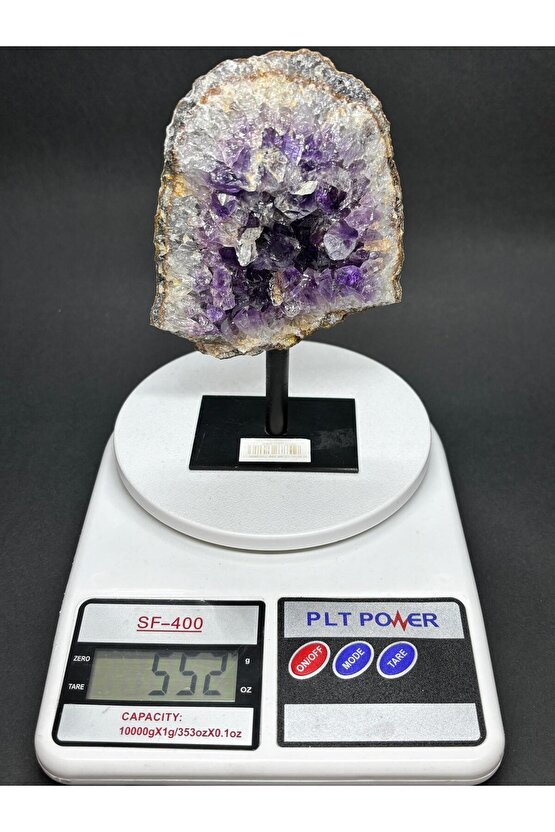 BREZİLYA AMETİST DOĞALTAŞ SİYAH DEMİR STANTLI