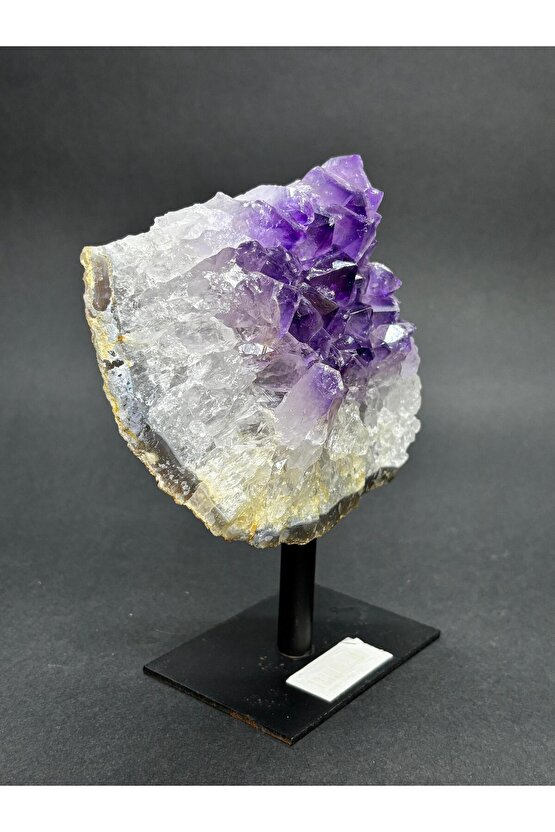 BREZİLYA AMETİST DOĞALTAŞ SİYAH DEMİR STANTLI