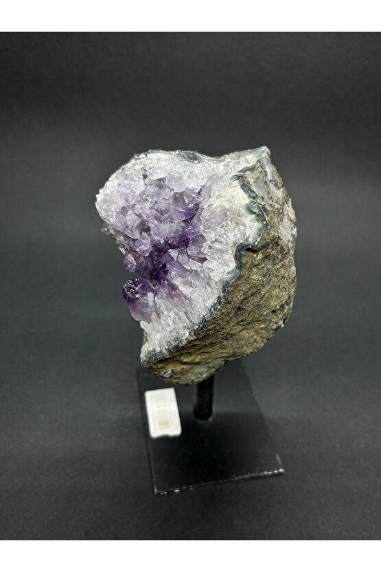 BREZİLYA AMETİST DOĞALTAŞ SİYAH DEMİR STANTLI