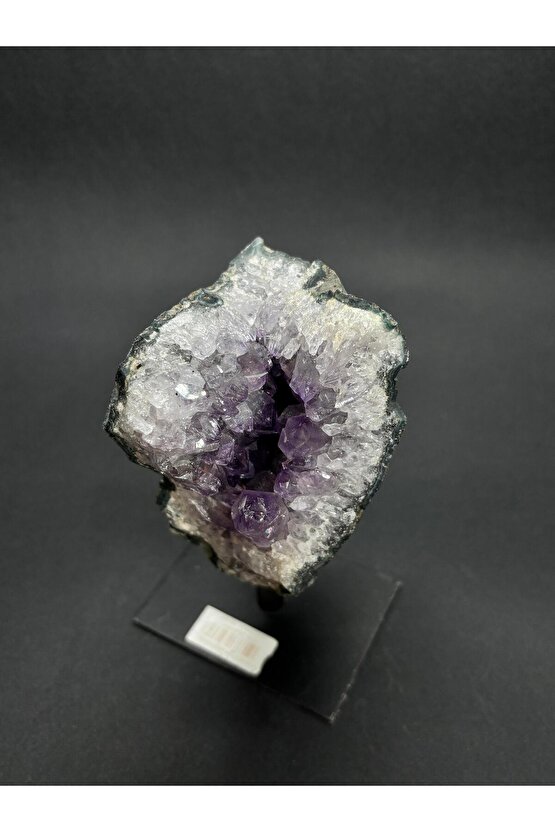 BREZİLYA AMETİST DOĞALTAŞ SİYAH DEMİR STANTLI