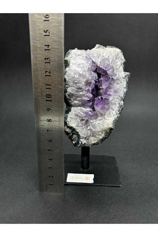 BREZİLYA AMETİST DOĞALTAŞ SİYAH DEMİR STANTLI