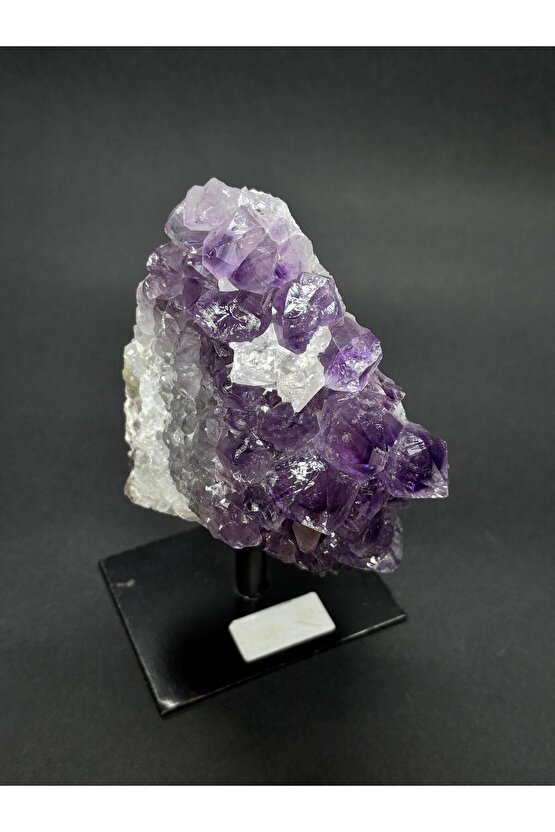 BREZİLYA AMETİST DOĞALTAŞ SİYAH DEMİR STANTLI