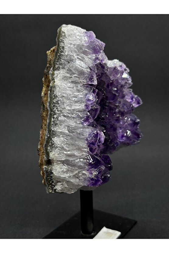 BREZİLYA AMETİST DOĞALTAŞ SİYAH DEMİR STANTLI