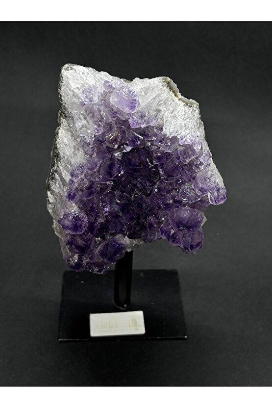 BREZİLYA AMETİST DOĞALTAŞ SİYAH DEMİR STANTLI