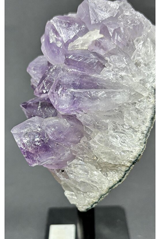 BREZİLYA AMETİST DOĞALTAŞ SİYAH DEMİR STANTLI