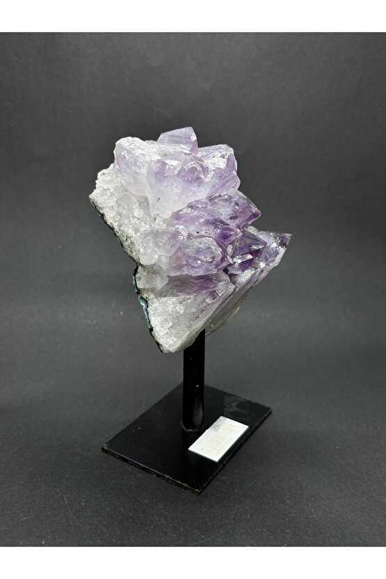 BREZİLYA AMETİST DOĞALTAŞ SİYAH DEMİR STANTLI