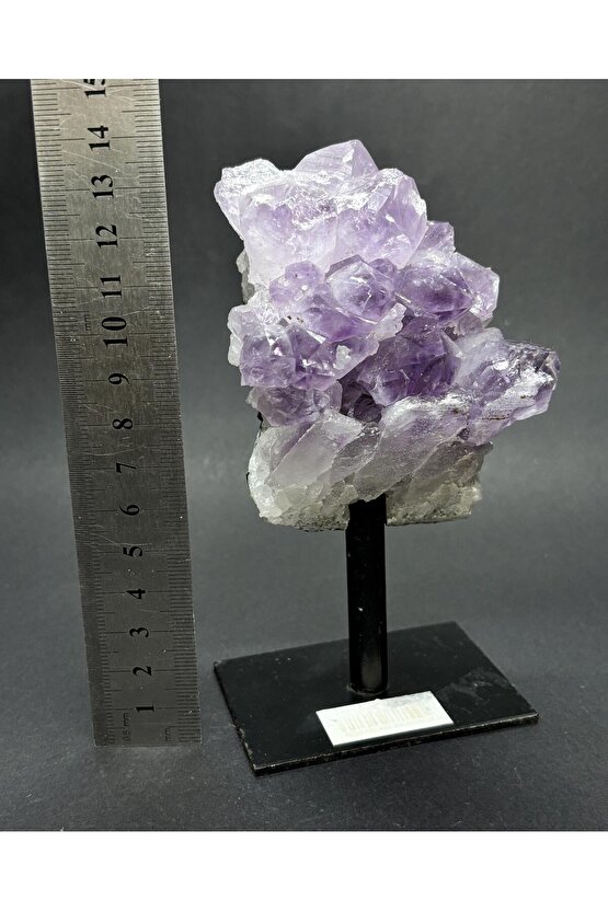 BREZİLYA AMETİST DOĞALTAŞ SİYAH DEMİR STANTLI