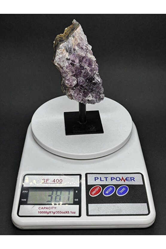 BREZİLYA AMETİST DOĞALTAŞ SİYAH DEMİR STANTLI