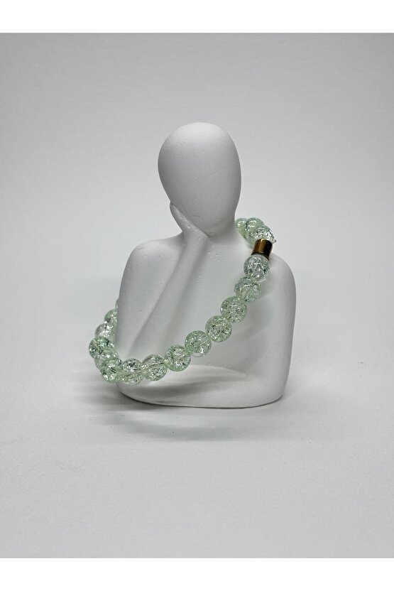 YEŞİL NECEF DAĞ KRİSTALI ŞANS TAŞI DOĞALTAŞ BİLEKLİK
