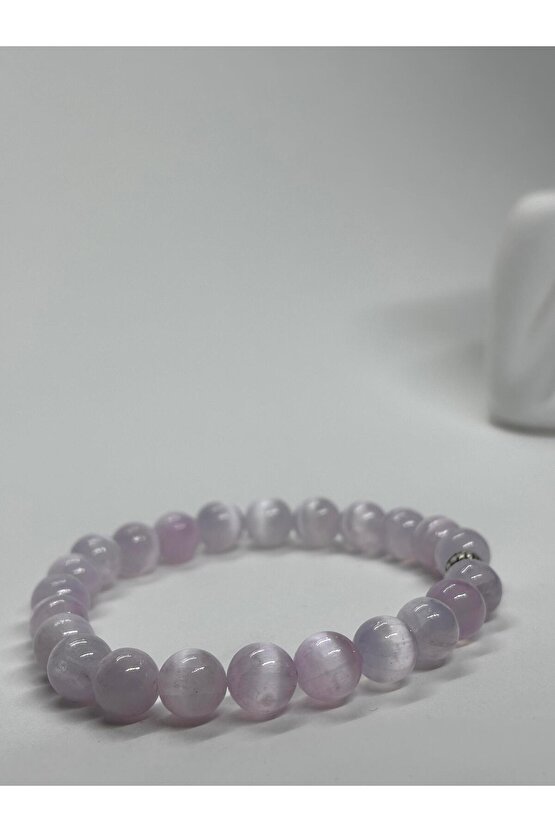 PEMBE SELENİT DOĞALTAŞ BİLEKLİK