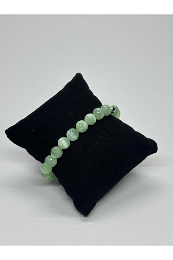 YEŞİL SELENİT DOĞALTAŞ BİLEKLİK