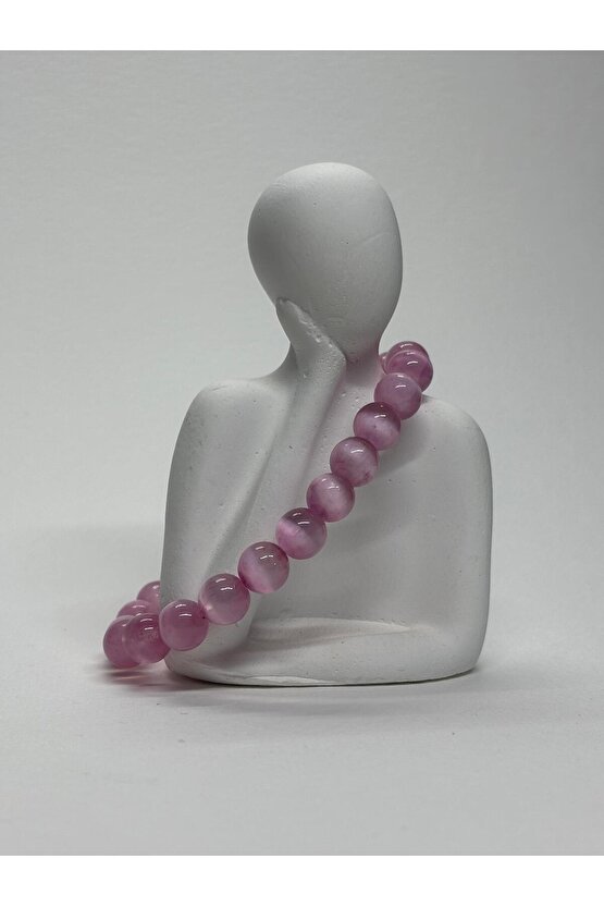 PEMBE SELENİT AA+KALİTE DOĞALTAŞ BİLEKLİK