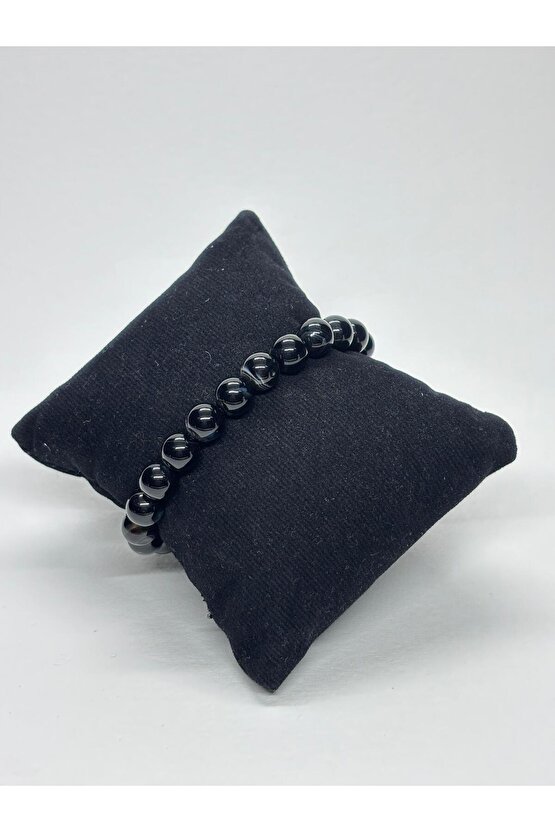 SİYAH AKİK DOĞALTAŞ BİLEKLİK