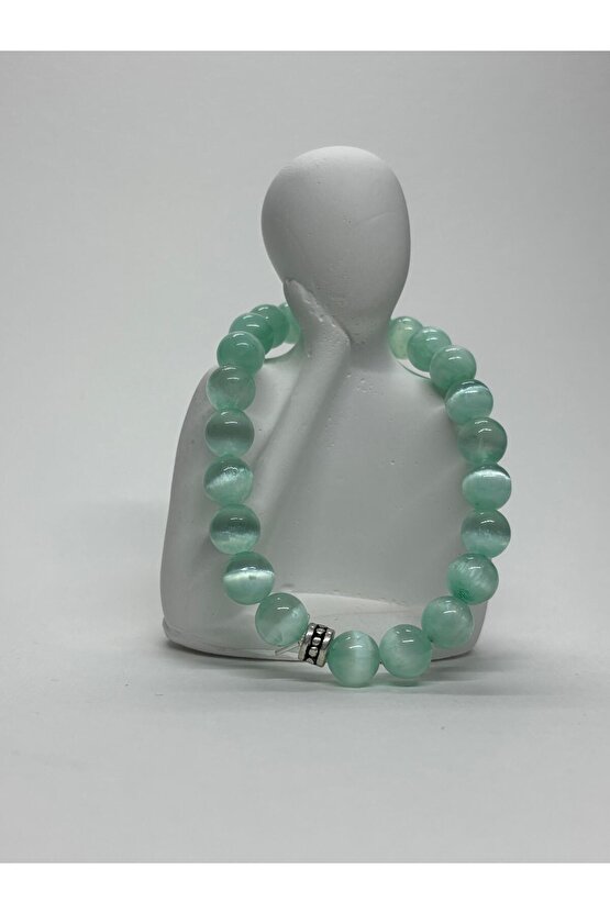 MAVİ SELENİT AA+ KALİTE DOĞALTAŞ BİLEKLİK